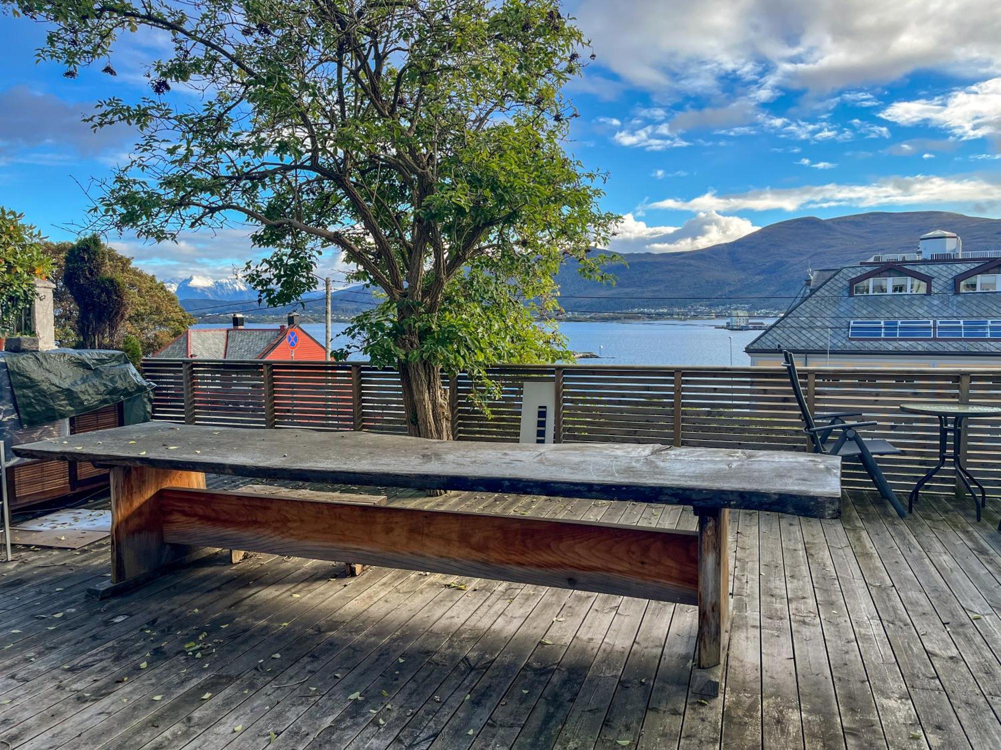 Two-Bedroom City Apartment With Fire Place, Free Parking And Fjordview Terrace - Calm And Central Ålesund Εξωτερικό φωτογραφία